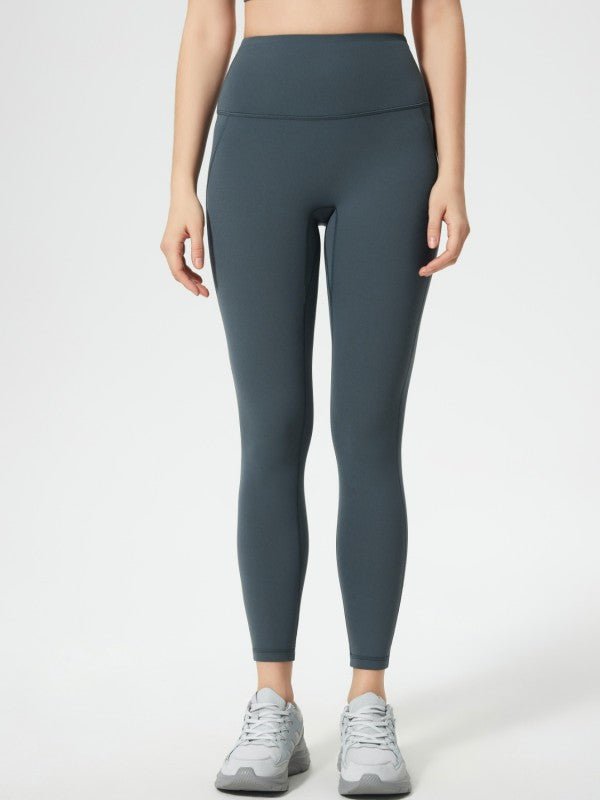 Wide Waistband Leggings - FamilyClothes